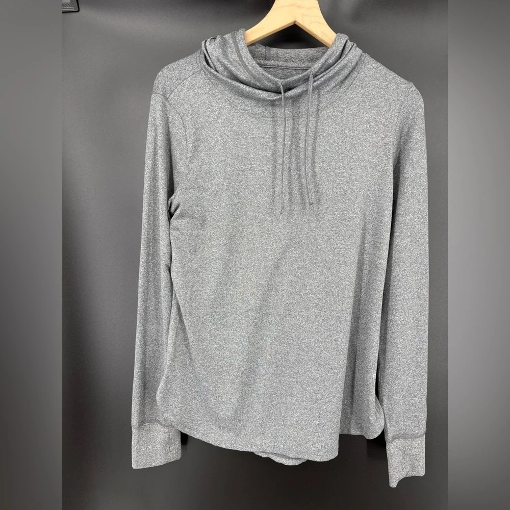 Reebok Men's Heathered Gray Zip-Up Sweater